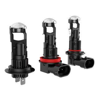 H7LED大灯小透镜H4鱼眼灯M01R直插式 9006高亮led车灯 9005