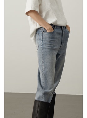 【萄禧】秋冬新款显瘦修身牛仔长裤女休闲长裤休闲风长裤WTZ23505