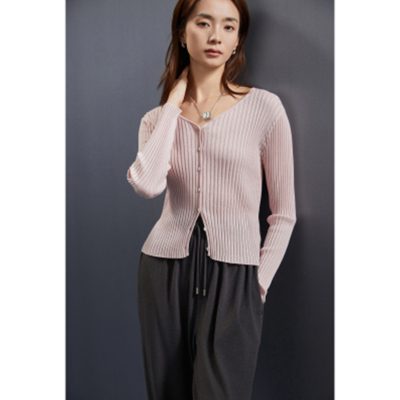 【超能小太阳严选】圆领长袖薄款女毛针织衫上衣女修身WTZ23292B