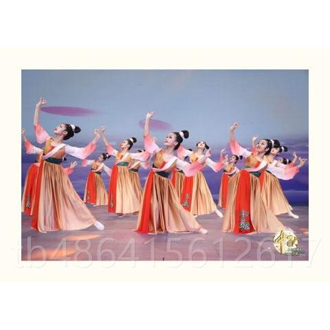 正品新款唐印忆长安古典舞演出表演服中国风大气开场舞蹈服装大摆