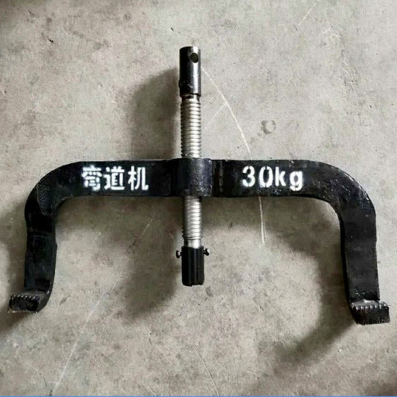 22kg轨道手动弯曲机矿山轻轨调直弯曲器铁路维护弯道机