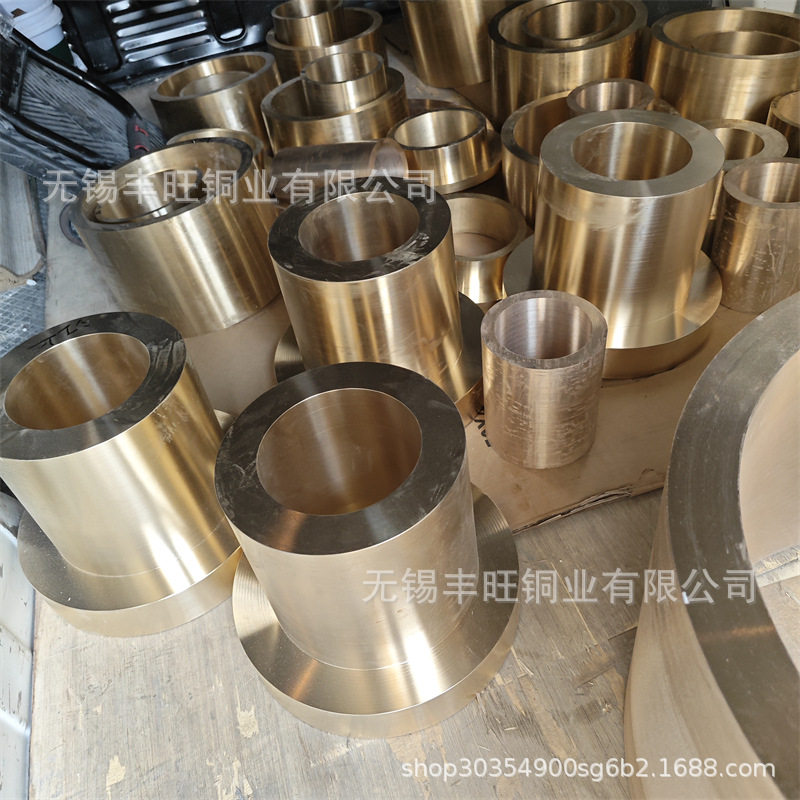 ZCuSn10P1锡青铜套铜滑块 法兰锡青铜套 机械铜套