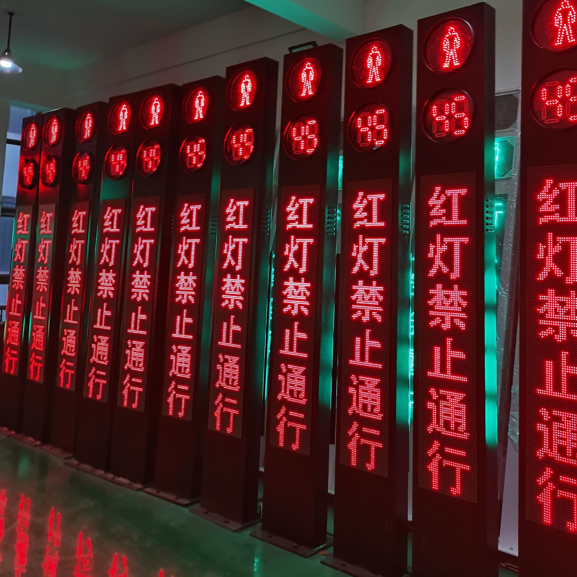 行人红绿灯一体式红绿灯可语音交通信号警示灯红绿灯