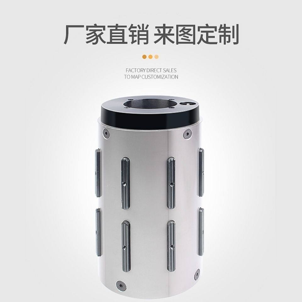 气胀套3转6寸英寸钢制气胀轴转接套瓦片式铝合金气涨套胀紧套