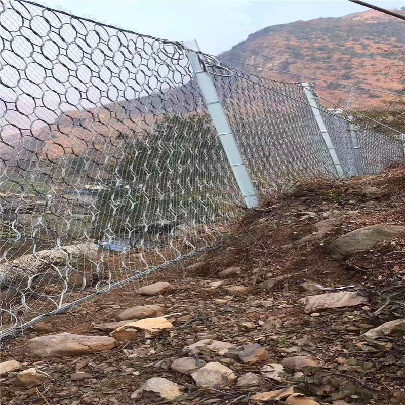 成都被动防护网厂家 SNS柔性防护网 山体落石防护网 护坡网