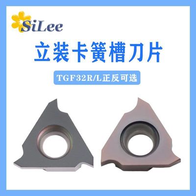 数控切槽卡簧槽刀片TGF32R100/200/300立装钢件不锈钢浅槽直角刀