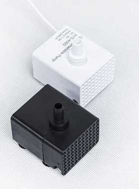 DC5~12V水泵5W可配水管耐高温PC管双排雨淋管弯管电动浴洗盆水泵