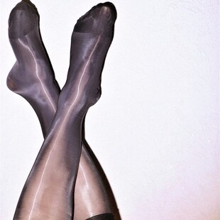 【TOP热榜】2双装男士正装丝袜镜面丝袜中筒丝滑油光亮面黑丝袜