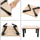 床上支撑腿折叠桌脚支架茶几腿沙发脚收纳隐形床脚户外桌子腿配件