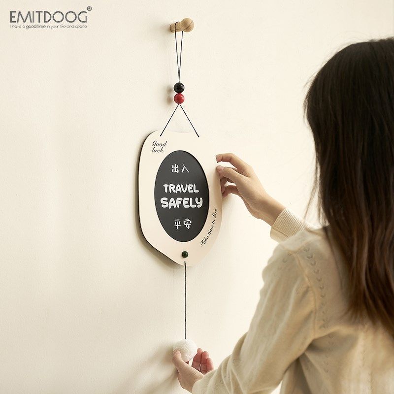 EMITDOOG出入平安挂件门饰好寓意墙面入户玄关吊挂装饰庭院阳台