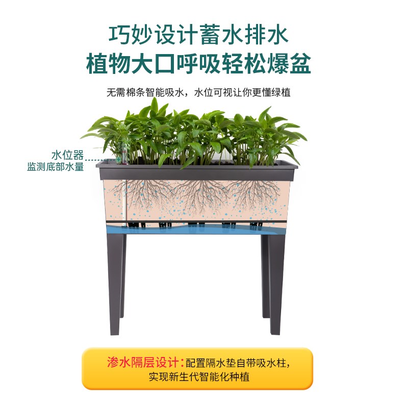 阳台花箱户外室内种植蔬菜种花专用箱大口径多肉花盆家用种植盆