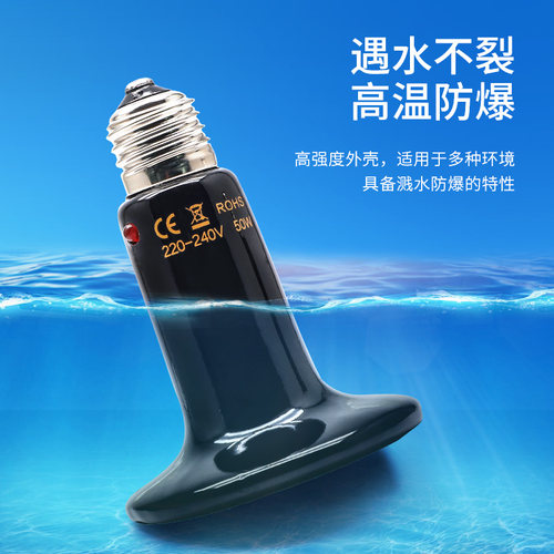 陶瓷加热灯灯泡宠物爬宠爬虫加温保温灯乌龟龟缸晒背鹦鹉温控夜灯