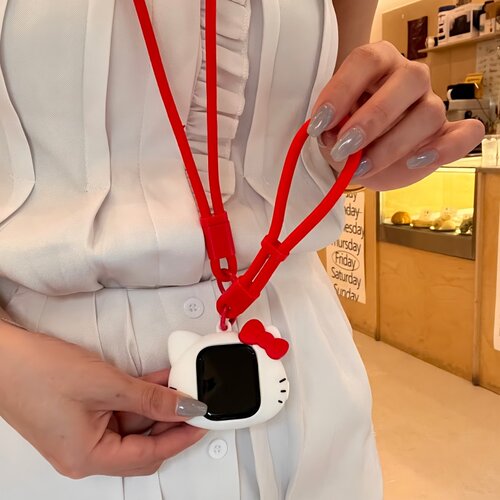 适用于Apple iwatch S11手表保护套苹果SE2蝴蝶结KT猫3456可爱789