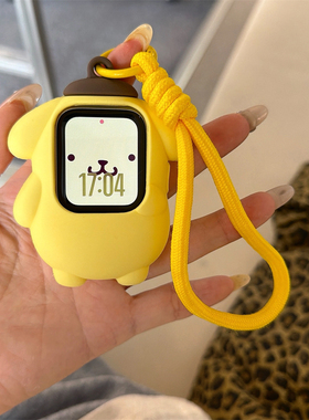 卡通布丁狗适用于苹果iwatchS11保护套456可爱SE2手表壳硅胶789女