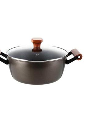 悦味精铁不粘锅两件套BDY-TZ612A家用汤锅24cm炒锅30cm锅具