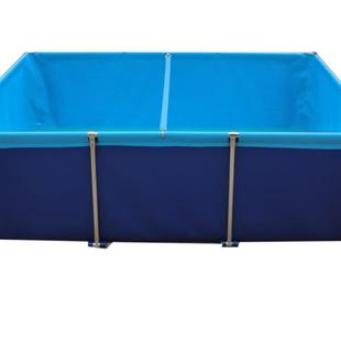 养殖专用水箱户外帆布养鱼池加厚带支架阳台水池防水布螃蟹养殖箱