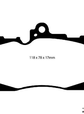 刹车片红皮DP31589C 适配GS430 GS450前刹车皮片