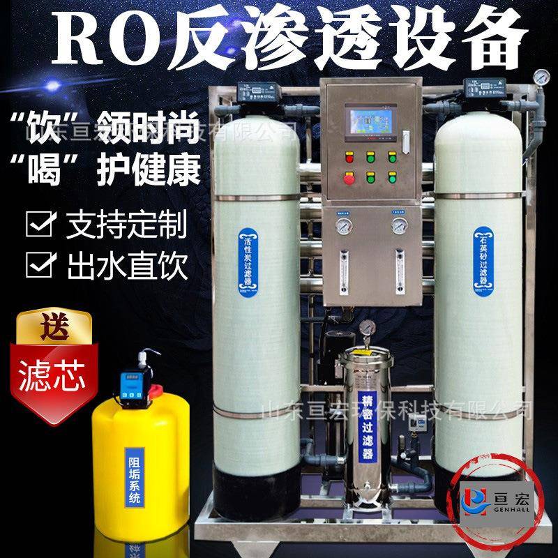 双级反渗透设备RO去离子EDI超纯水设备工业用反渗透净水设备