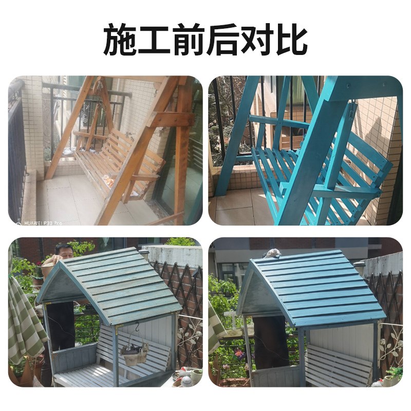 木柜子改色漆免打磨衣柜翻新家具自刷旧木柜改造水性木器漆油刷漆