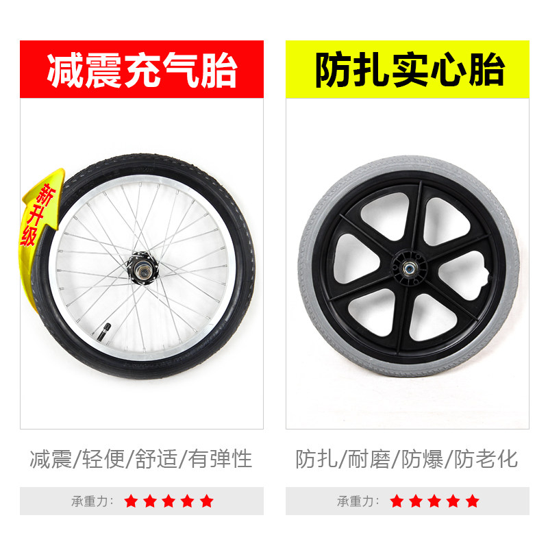 老人手推车可坐代步防摔倒助力老年小推车椅子摺叠轻便携旅游四轮