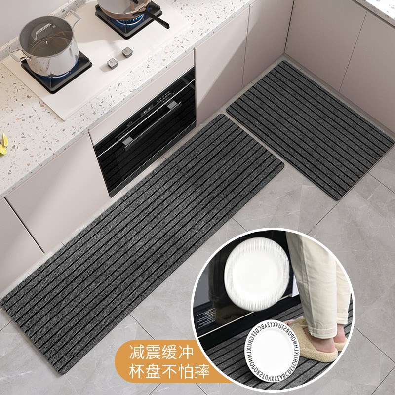 厨房地垫防滑防油可擦免洗吸水吸油脚垫垫子2024新款防水地毯