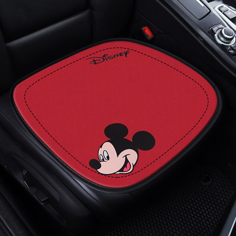 新款卡通汽车坐垫单片无靠背可爱三件套布艺四季通用后排座垫座套