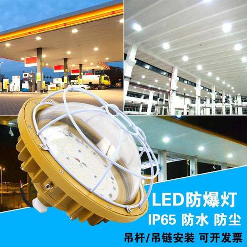 led防爆灯吊链吊杆两用隔爆投光灯车间仓库化工厂加油站照明灯