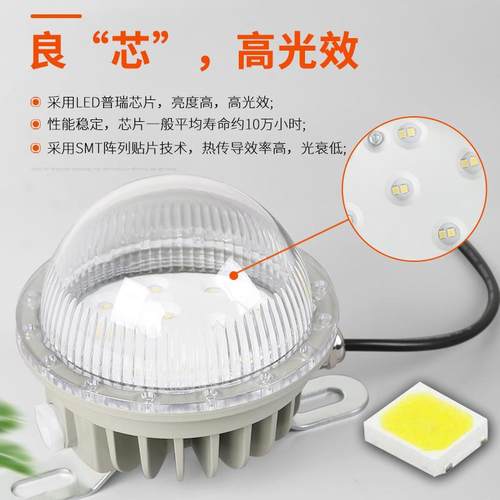 LED防爆吸顶灯工程防腐应急15W20W加油站电厂仓库车间圆形防爆灯
