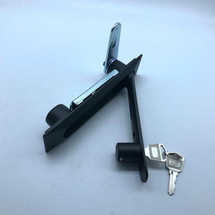 MS861DK24黑色平面锁，电柜门锁，配电柜门锁，通讯机柜机箱锁