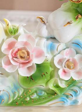 中式葫芦摆件白菜装饰品陶瓷客厅电视柜酒柜工艺品创意结婚礼物