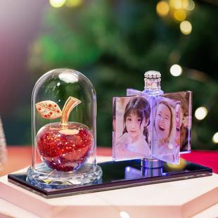 相框定制来图定做 桌面水晶灯摆台照片定制婚纱照个性可爱创意diy