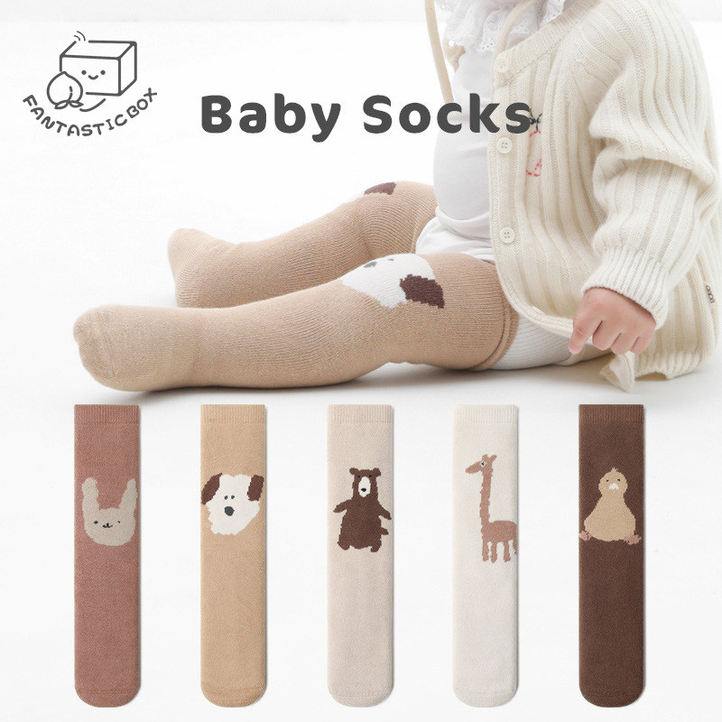 冬季保暖加厚毛圈新生儿宝宝棉袜过膝婴儿袜子男女儿童长筒袜