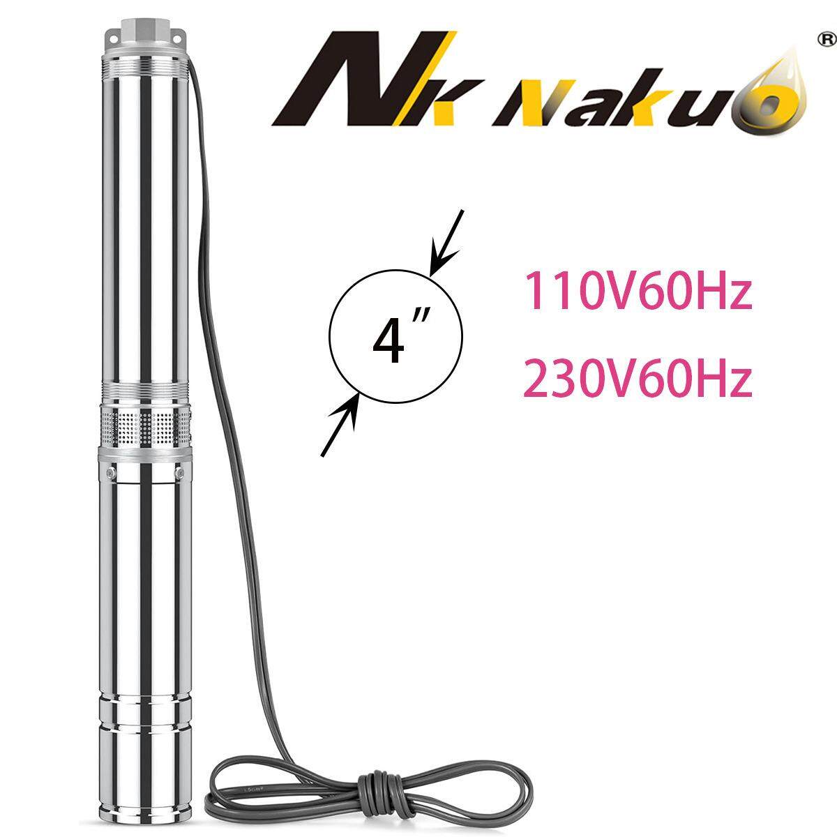 220V家用深井泵0.75HP高扬程电动抽水泵不锈钢井用立式叶轮潜水泵