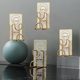 金属卡通创意免打孔浴室脸盆挂钩挂盆子厨房强力粘钩墙壁置物架