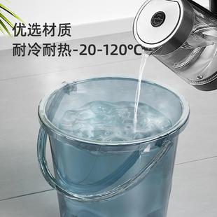 水桶学生宿舍用家用大号储水塑料圆桶盆套装 新款 手提洗衣桶小带盖