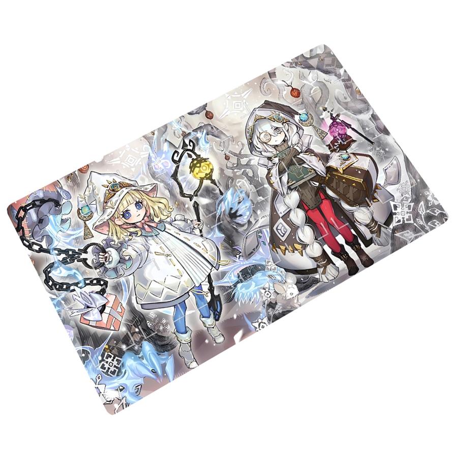 白森林双子卡垫YGO卡牌垫游戏王单人橡胶垫子定制playmat