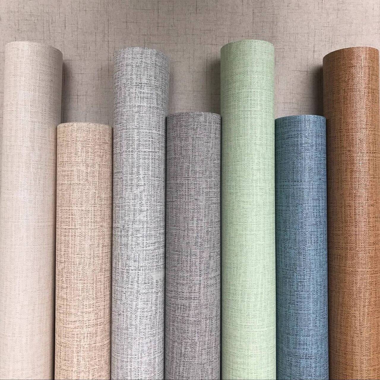 卧室温馨客厅装饰墙纸自粘翻新加厚贴纸防水贴麻布纹房间壁纸宿舍