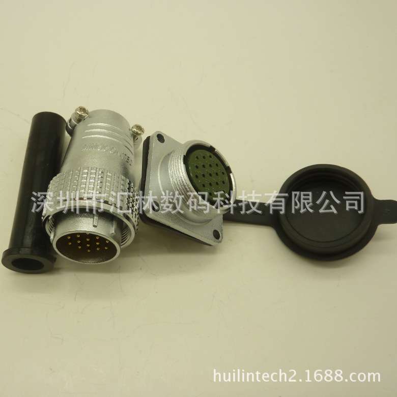 P24F-19AB金属连接器 汽车接插件-厂家低价19芯公母接头