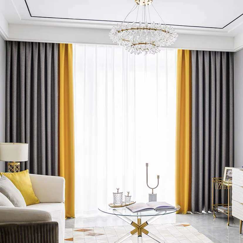 加厚棉朵麻纯色遮光窗帘成品客厅卧室素色拼色工程窗帘布料,3C数码配件,其它配件,淘宝优惠券,粉丝福利购,淘宝优惠卷