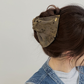 复古真丝三角抓夹女高级感2026新款 3件8折 头发抓夹鲨鱼夹大号