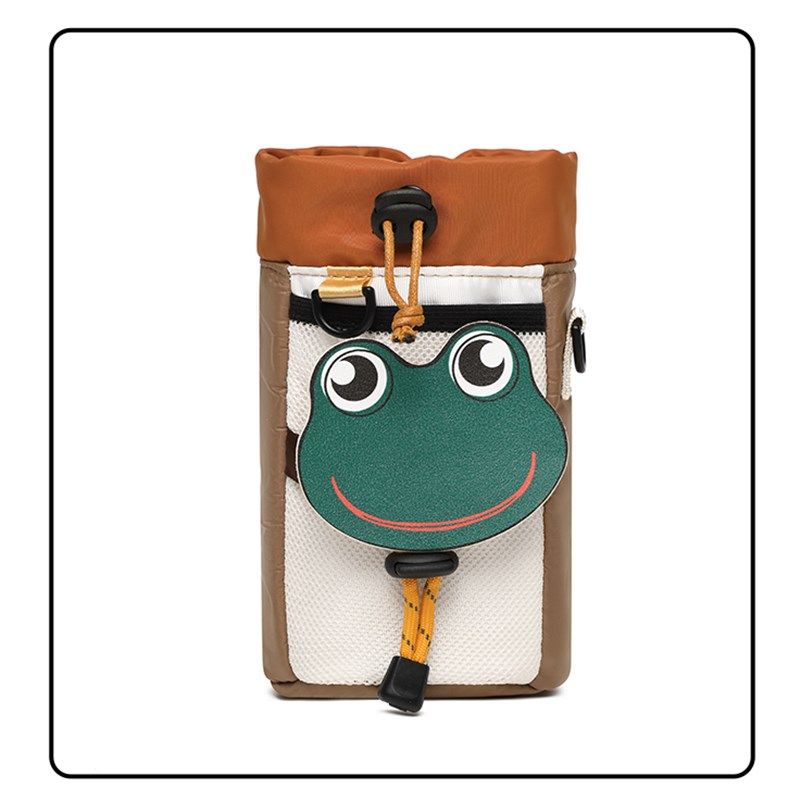 新上市2024新款超可爱露营风自行单车骑行挂包水T壶杯前车筐收纳