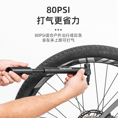 自行车打气筒便携迷你美法嘴公z路车山地车家用玩具篮球充气泵装