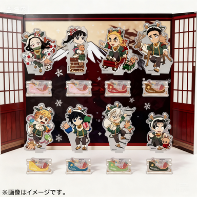 鬼灭之刃2025圣诞节亚克力Q版立牌周边富冈义勇蝴蝶忍时透无一郎