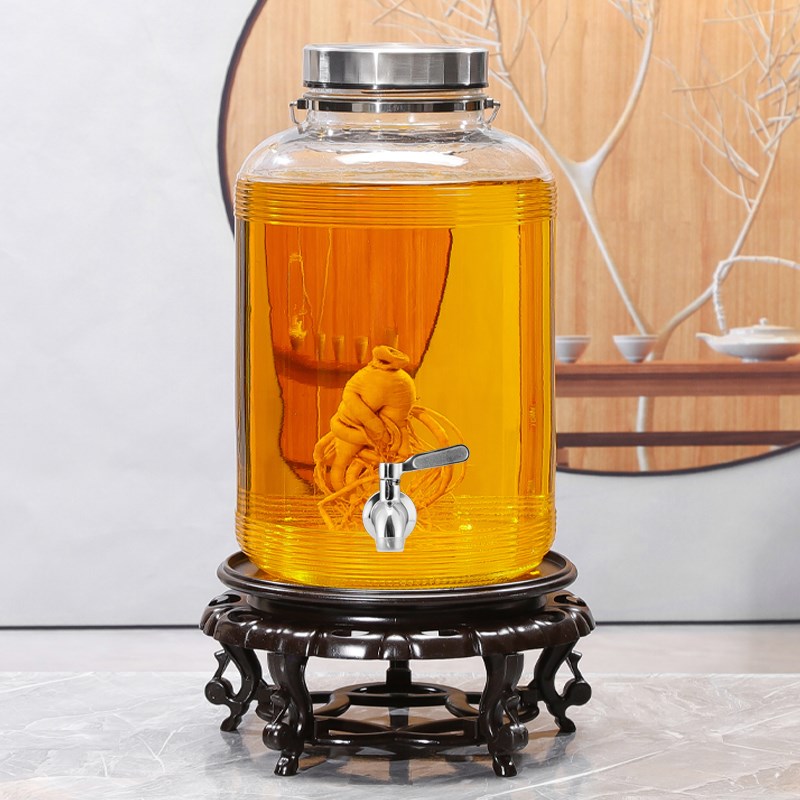 泡酒玻璃瓶专用酒瓶带龙头10斤20斤装酒坛酒罐高档密封罐泡酒容器