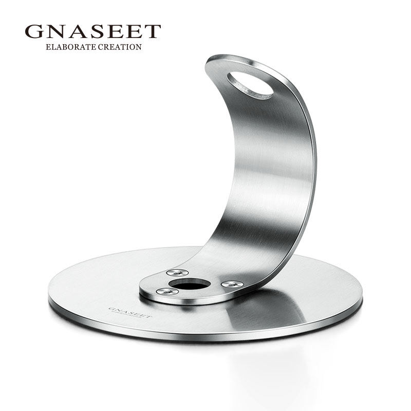GNASEET创意笔架金属不锈钢笔插刻字logo定制斜插钢笔收纳架笔类