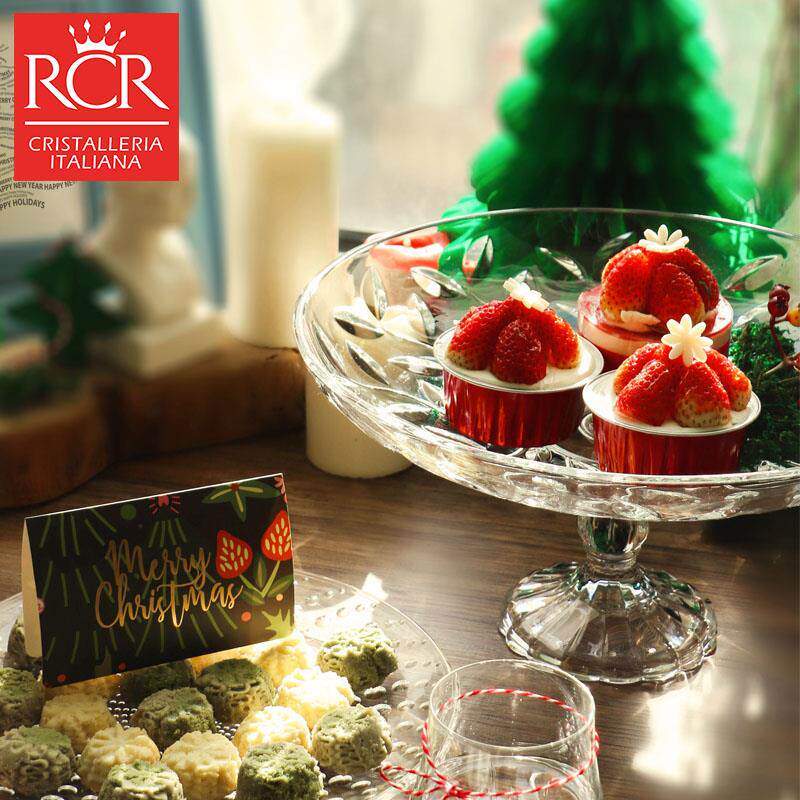 RCR水晶玻璃果盘家用客厅茶几零食盘水果盘热销榜高档轻奢大果盘