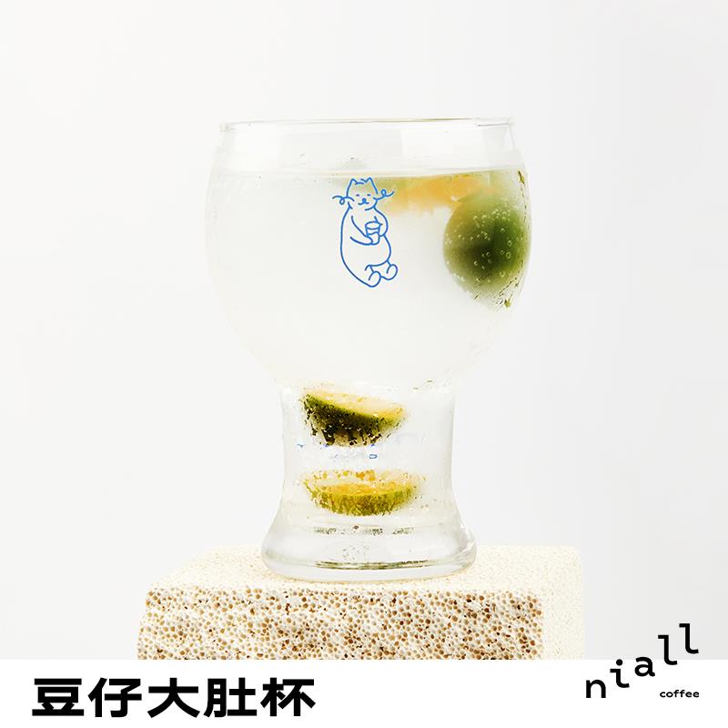 你浓咖啡NiALL COFFEE 喝水杯啤酒杯豆仔周边夏天冷萃杯冷饮