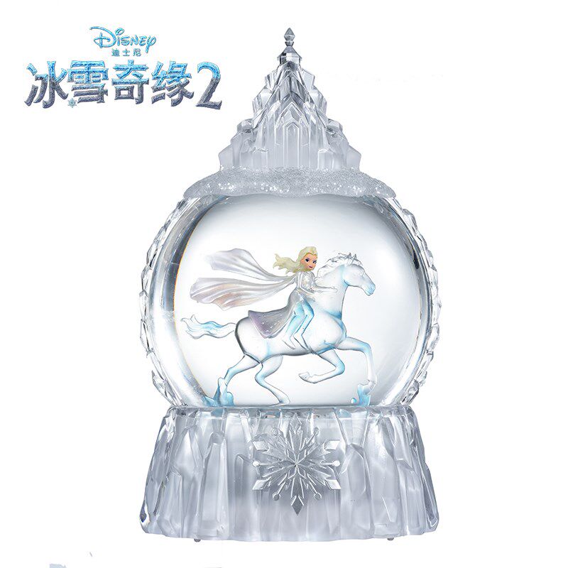 冰雪奇缘梦幻音乐盒Elsa爱莎公主魔法水晶球送女孩生日礼物摆件灯