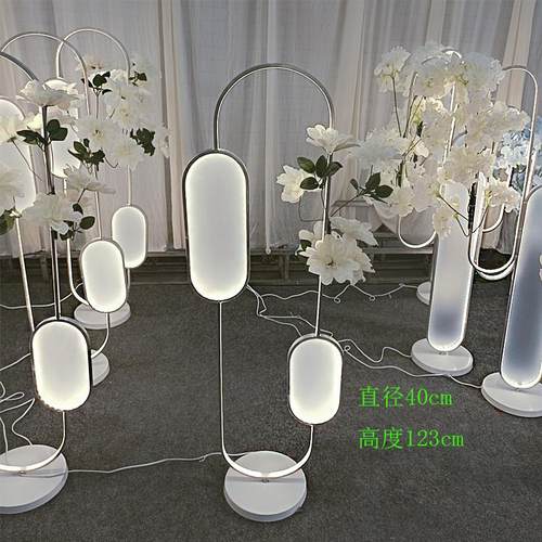 新款婚庆道具发光铝材花架路引婚礼T台装饰橱窗舞台节日气氛装扮