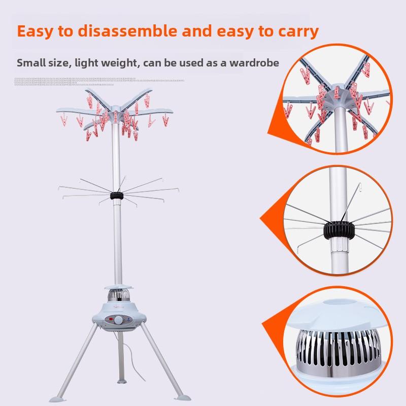 康威奇双层干衣机暖风烘衣机静音风干机衣服烘干机家用大容量衣柜